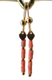 Howliet in veel kleuren 14k gold filled gouden oorbellen,