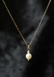 Zoetwaterparel 14k gold filled gouden hanger ketting