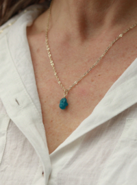 Apatiet ketting gold plated