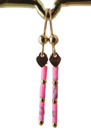Howliet in veel kleuren 14k gold filled gouden oorbellen,
