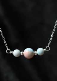 Agaat 925 zilveren choker