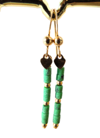 Howliet in veel kleuren 14k gold filled gouden oorbellen,