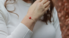 Koraal armband gold plated