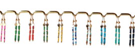 Howliet in veel kleuren 14k gold filled gouden oorbellen,