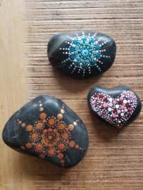 Set van 3 gestipte pebblestones