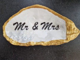 Losse XL oester Mr & Mrs   NIEUW!!!