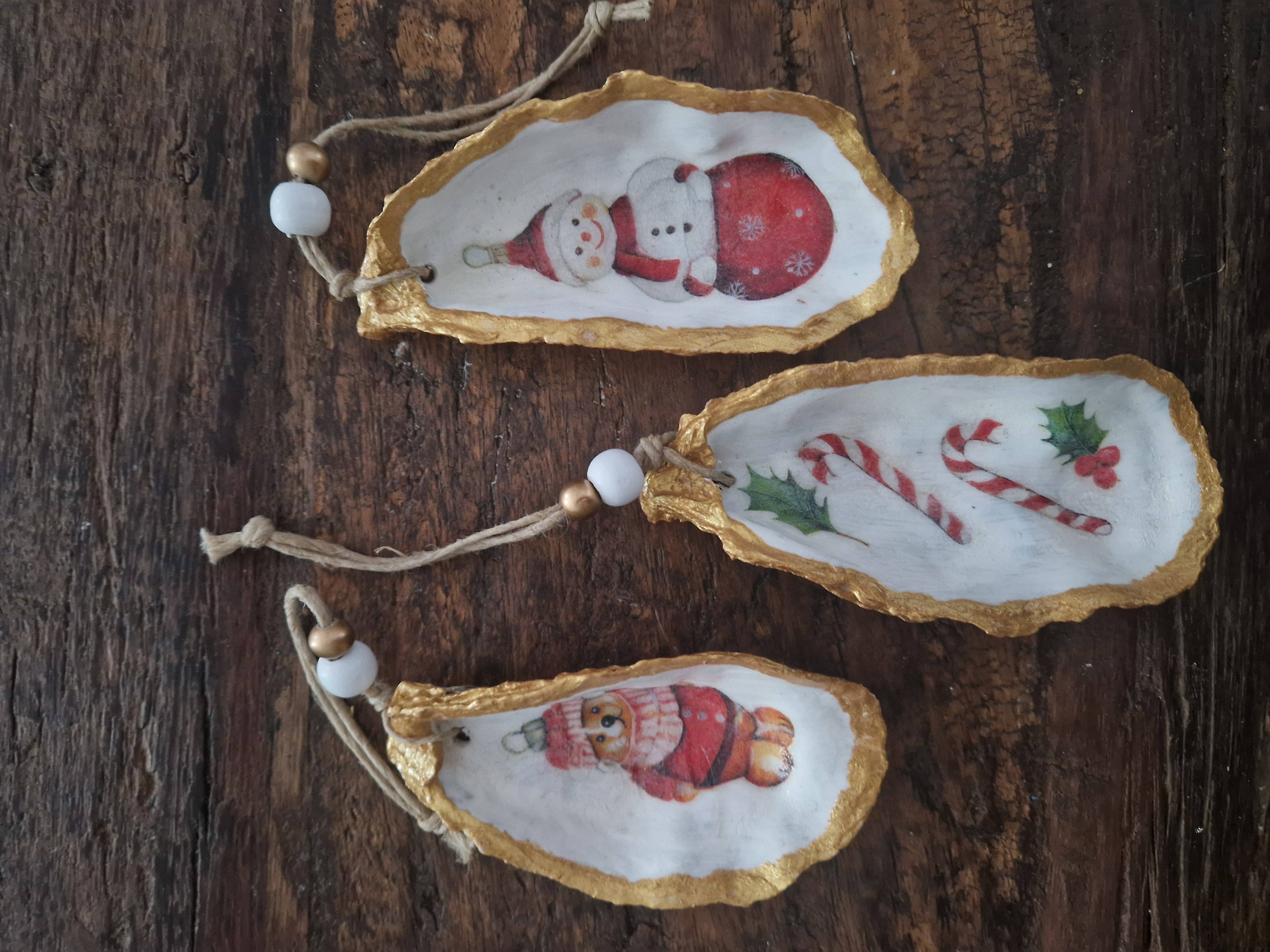 Set 3x oesterhanger Kerst - UITVERKOOPAANBIEDING!