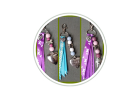 Tassen- of sleutelhanger lint diverse uitvoeringen