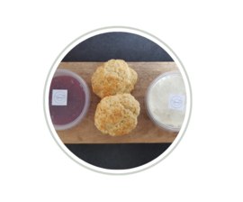 Set home made scones (2 stuks) - als aanvulling op een high tea box