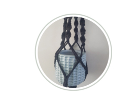 Macrame plantenhanger met pot NIEUW!!!