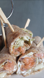 Set mini-wraps zalm/tzaziki (2 stuks) - als aanvulling op een high tea box