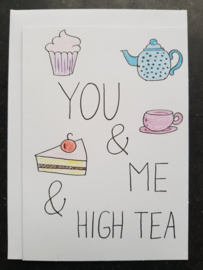 Kaart You & me & high tea