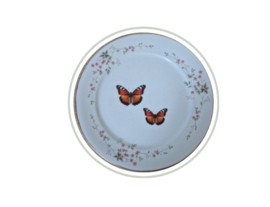 Gedecoreerd vintage bord 2 vlinders  NIEUW!!!
