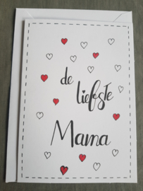 Kaart De liefste mama