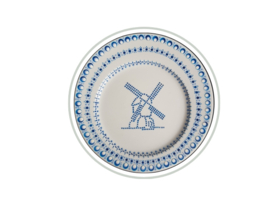Gestipt bord Holland Delfts blauw Molen
