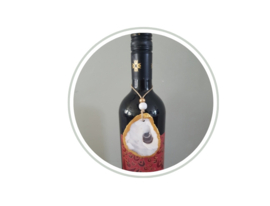 Set hangers van oesterdeksels naturel (3 stuks)