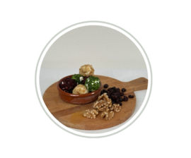 Set geitenkaasballetjes (6 stuks) - als aanvulling op een high tea box  NIEUW!!!