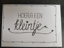 Kaart Hoera een kleintje