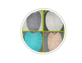 Macrame veer in diverse kleuren leverbaar