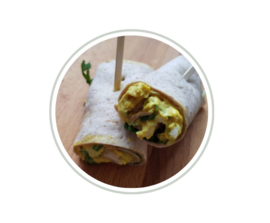 Set mini-wraps kip/kerriesalade en rucola (2 stuks) - als aanvulling op een high tea box