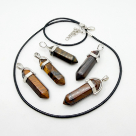 Tijgeroog pendel hanger