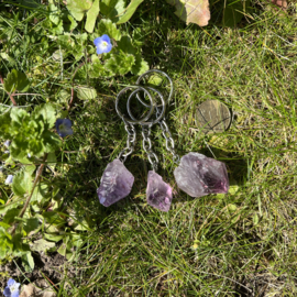 Amethist sleutelhanger