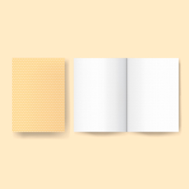 Little project notebook - Dotted pages -Yellow