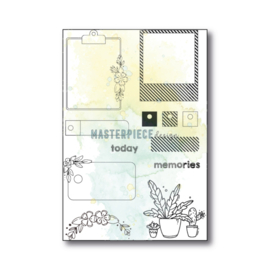 4x6" Clear Stampset - Floral Labels
