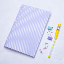 Little project notebook - Dotted pages - Purple