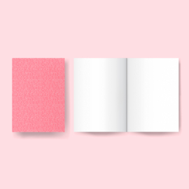 Little project notebook - Blank pages - Pink