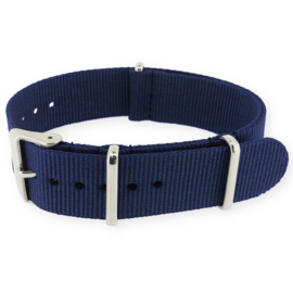 Navy Blue NATO G10 Military Nylon Strap 24 mm - Polished