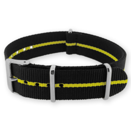 Skunk Yellow NATO G10 Military Nylon Strap 22 mm - Polished