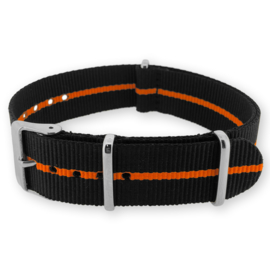 Skunk Orange NATO G10 Military Nylon Strap 22 mm - Polished