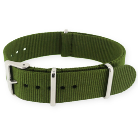 Army Green NATO G10 Military Nylon Strap 24 mm - Polished