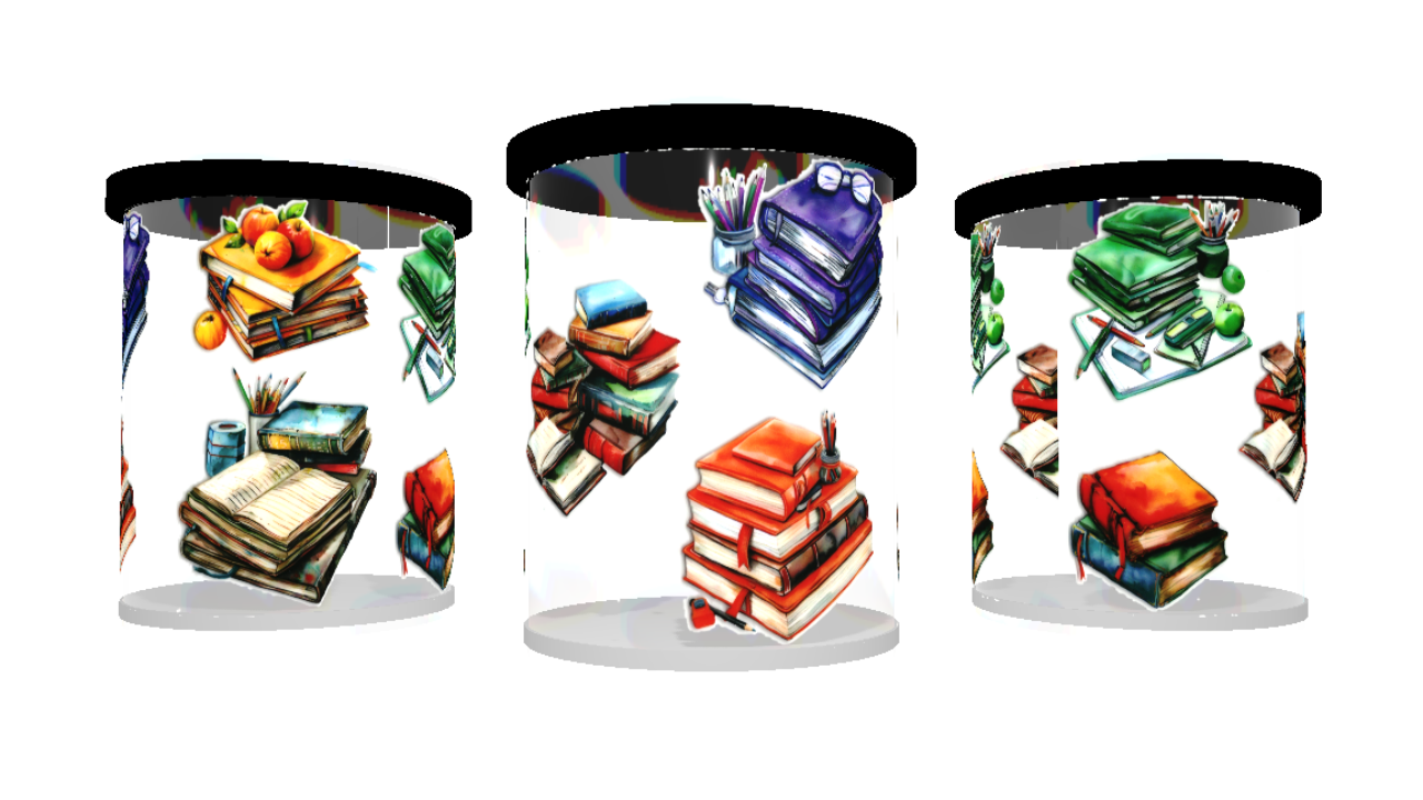 UV DTF cup sticker boeken - lezen