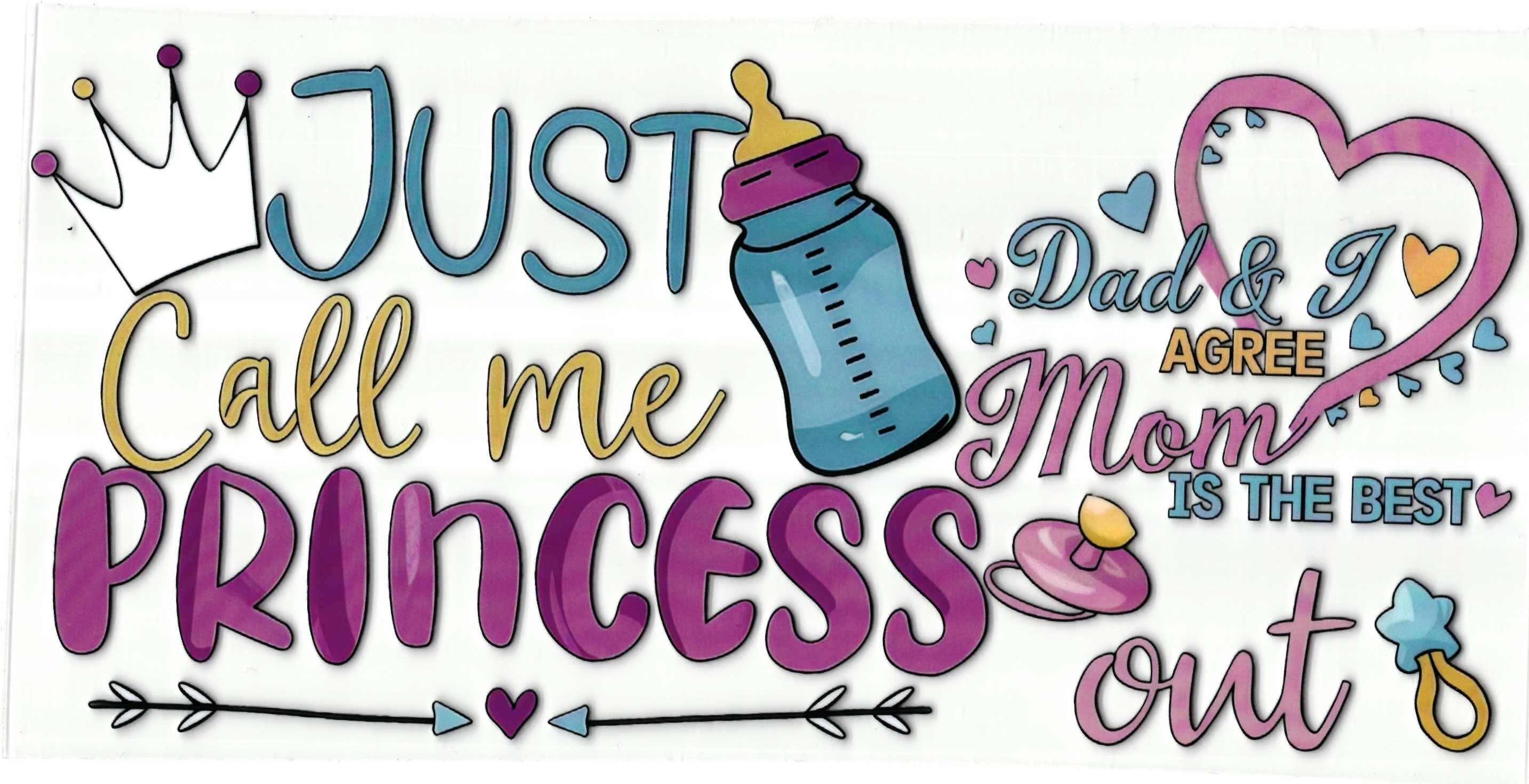 UV DTF cup sticker mama - papa