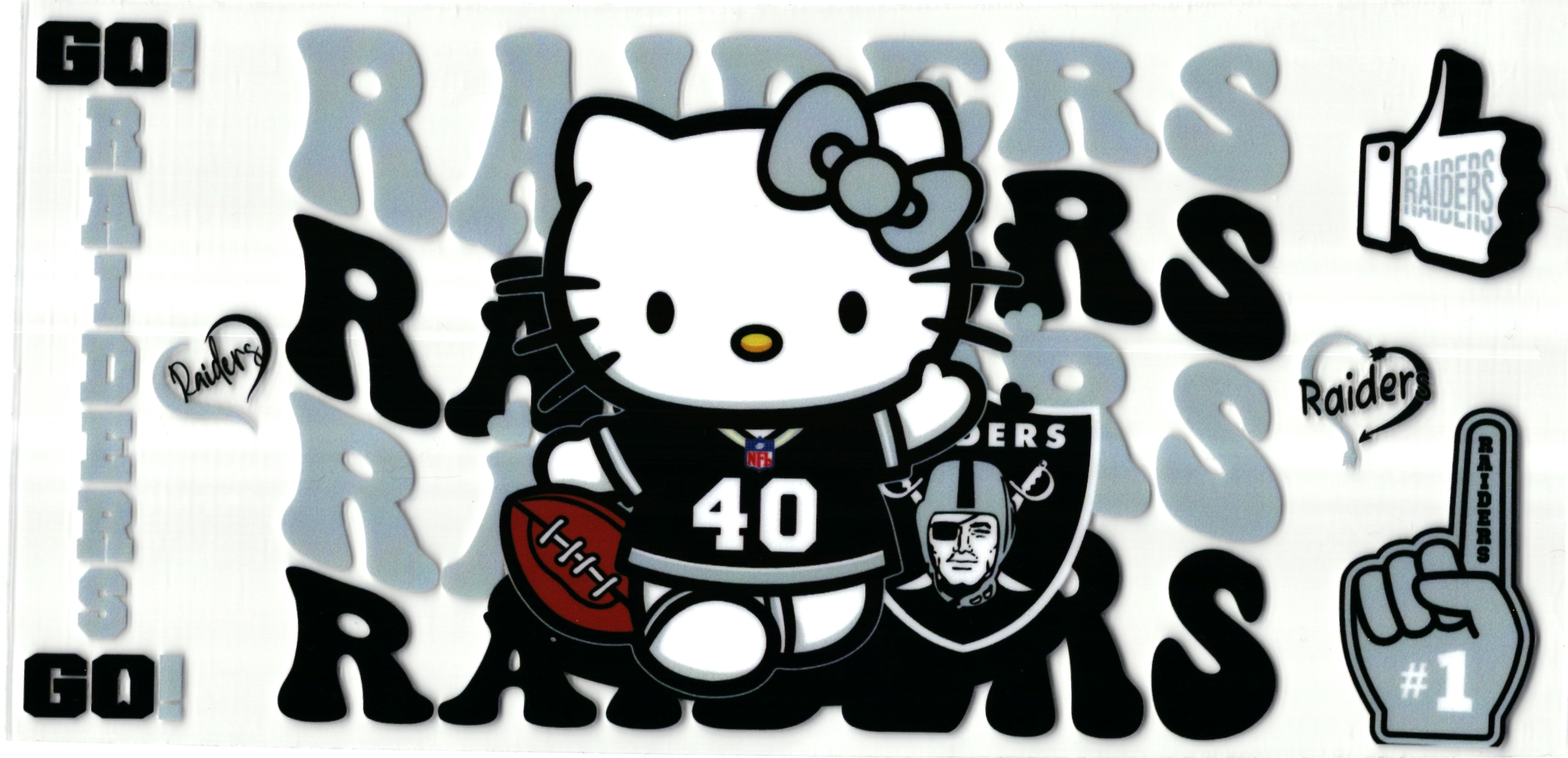 UV DTF cup sticker Hello Kitty - Raiders