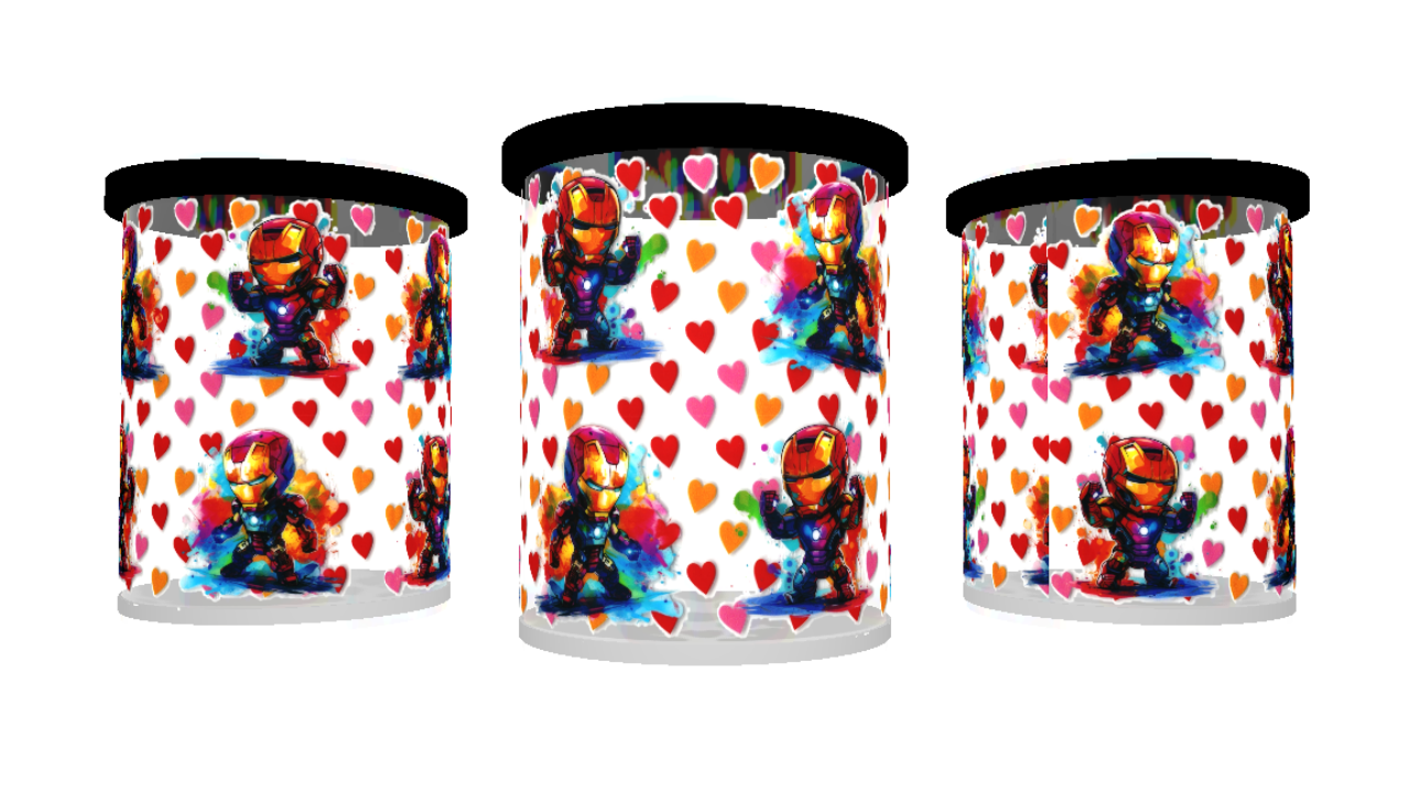 UV DTF cup sticker Iron man