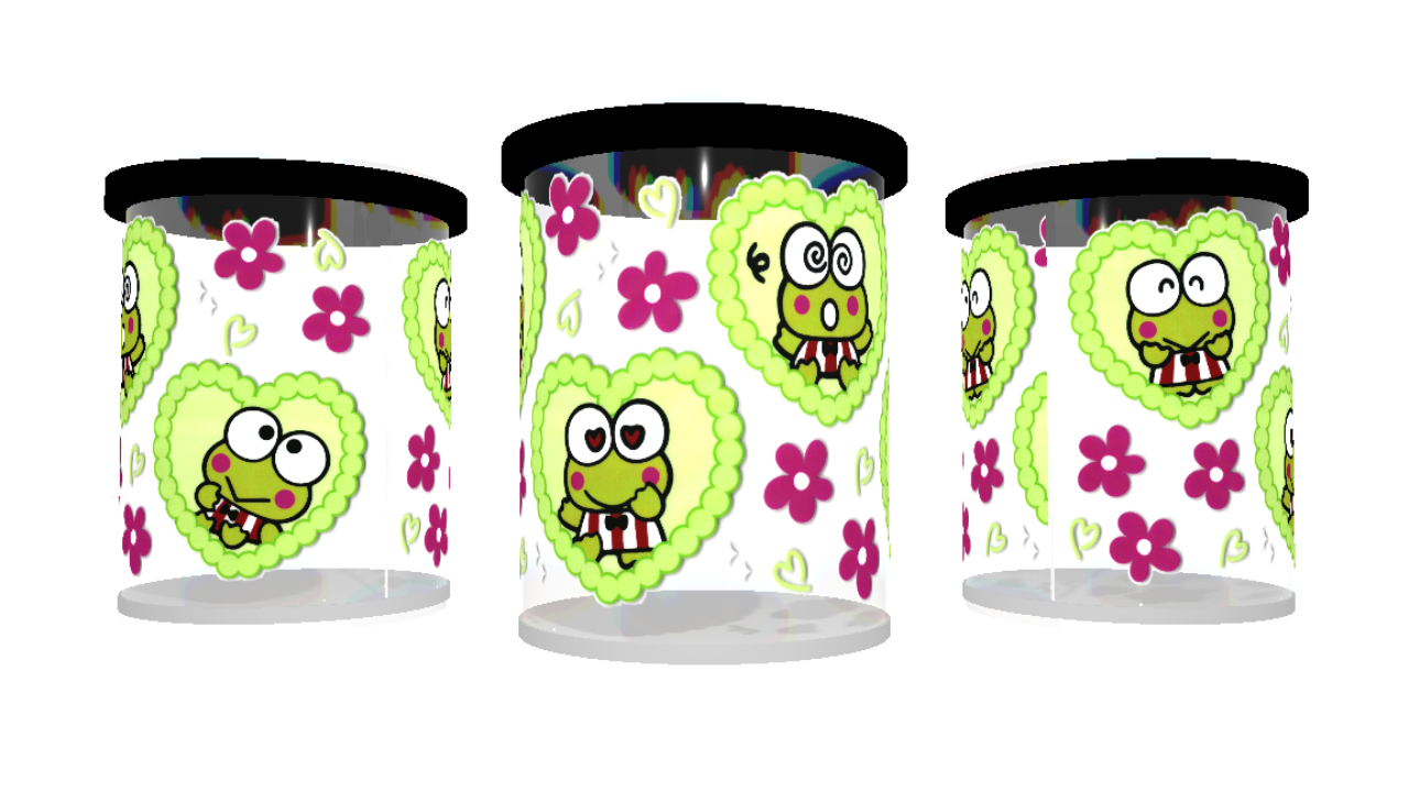 UV DTF cup wrap sticker kikker