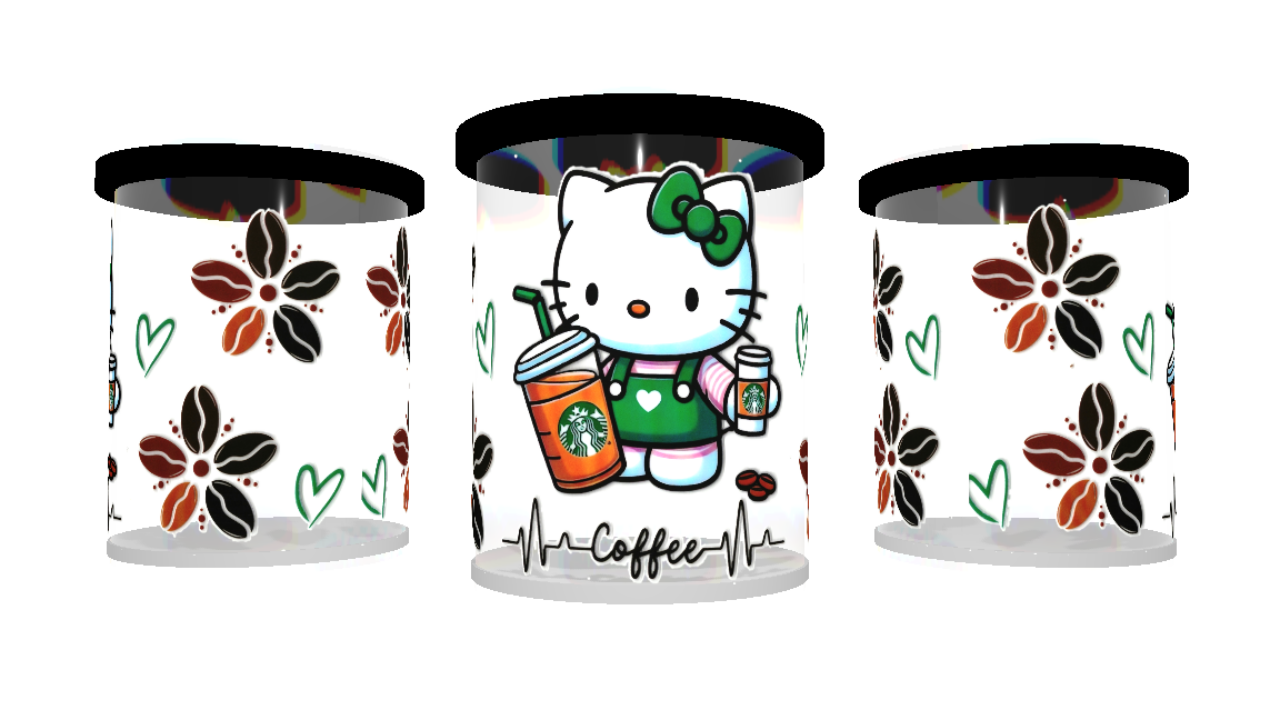 UV DTF cup sticker Hello Kitty