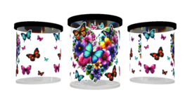 UV DTF cup stickers vlinder