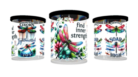 UV DTF cup stickers Libelle