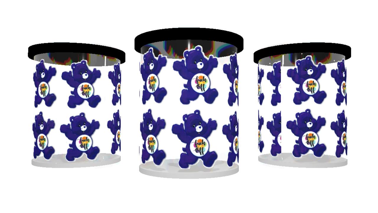 UV DTF cup wrap F*CK beer