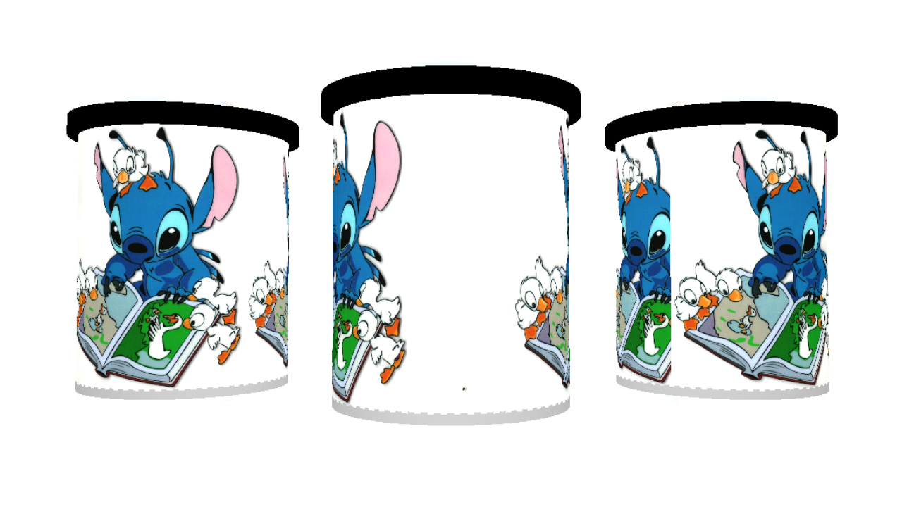 UV DTF cup sticker Angel & Stitch