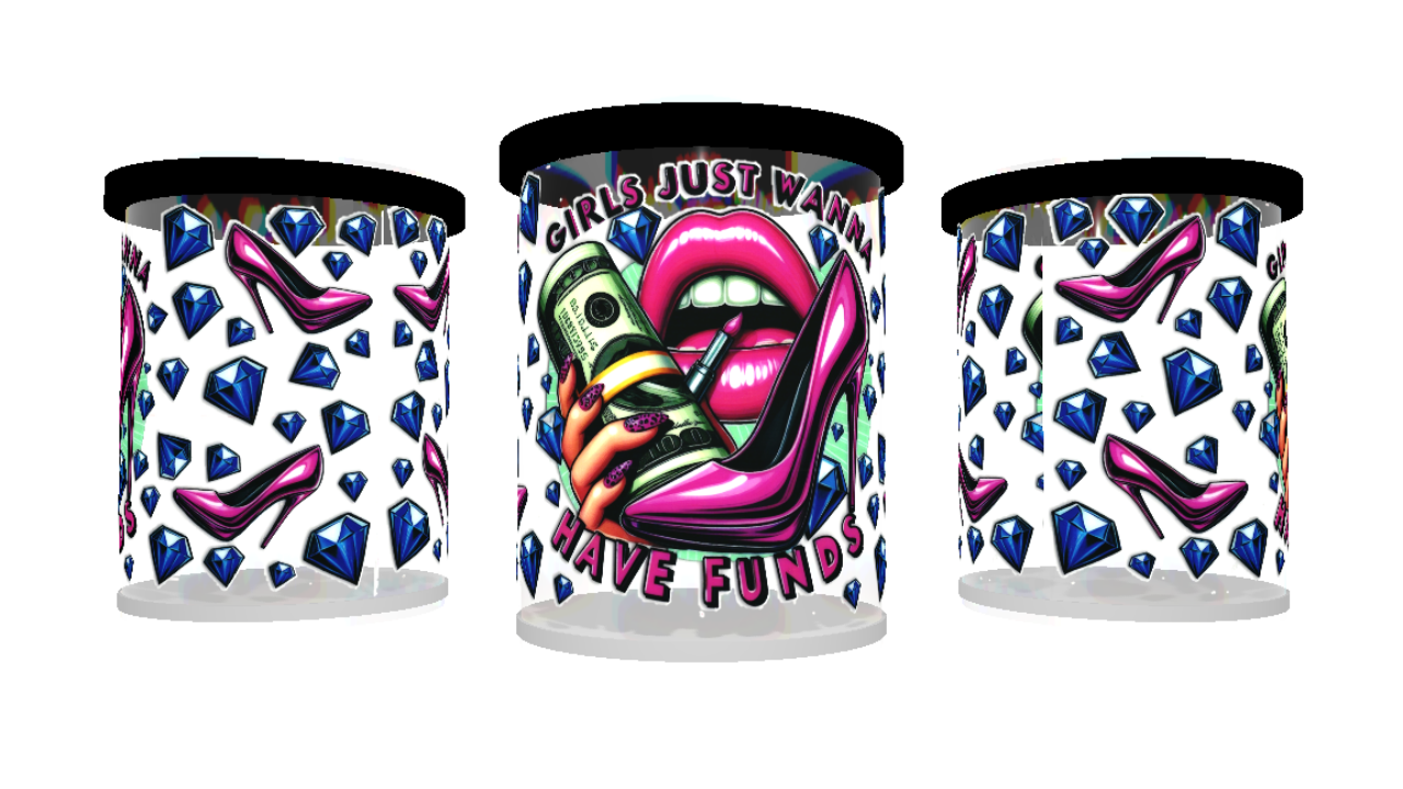 UV DTF cup wrap sticker Dollar