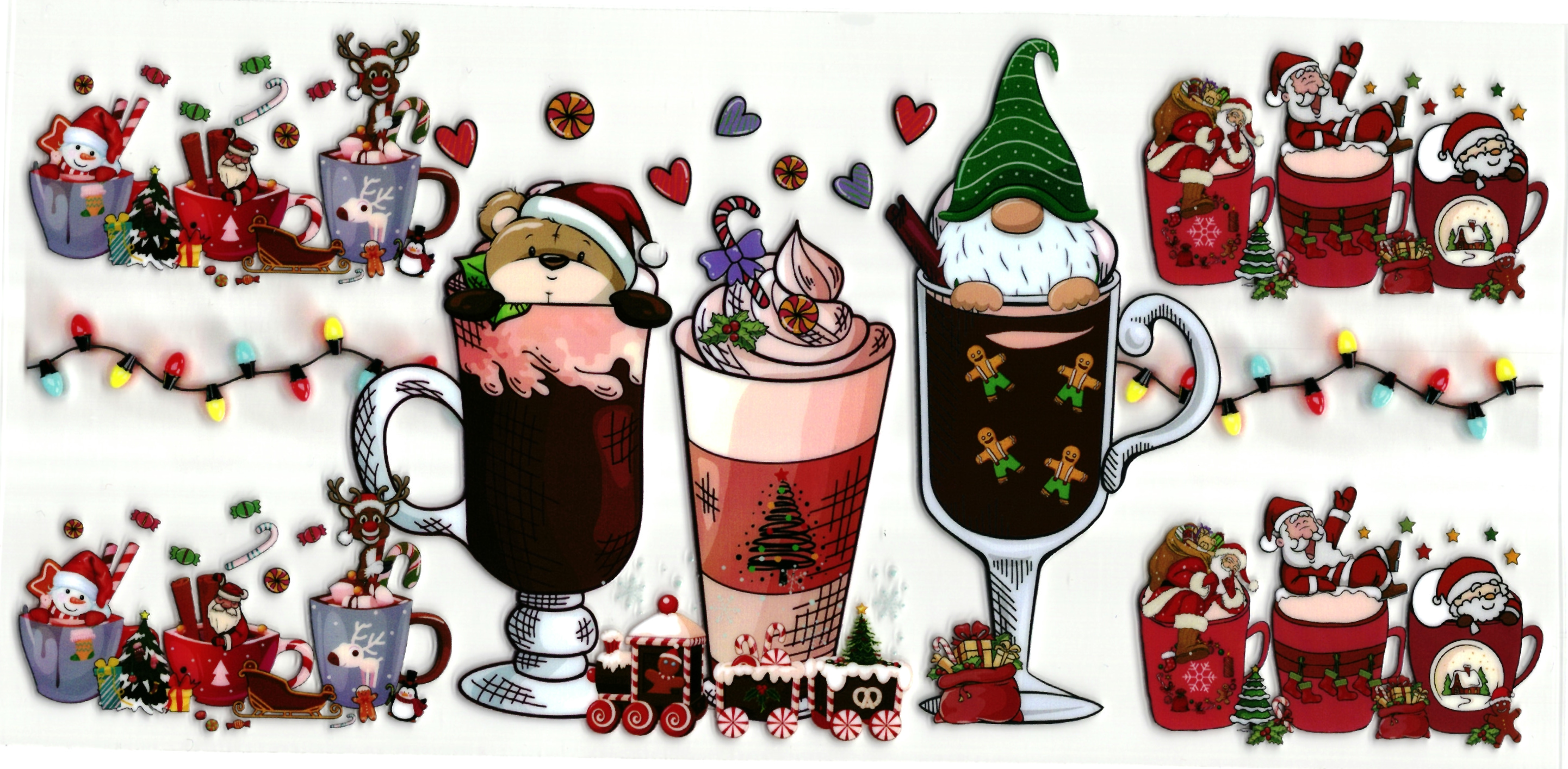 UV DTF cup sticker kerst - gnoom