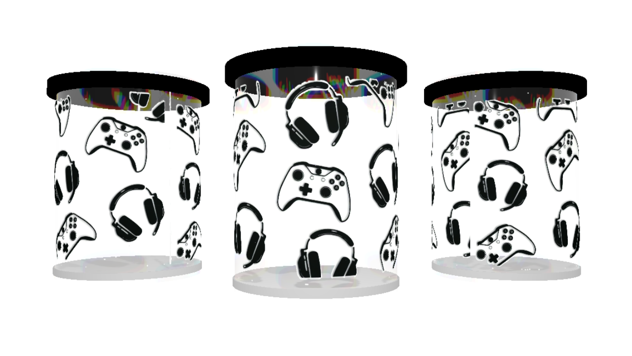UV DTF cup wrap sticker game controller