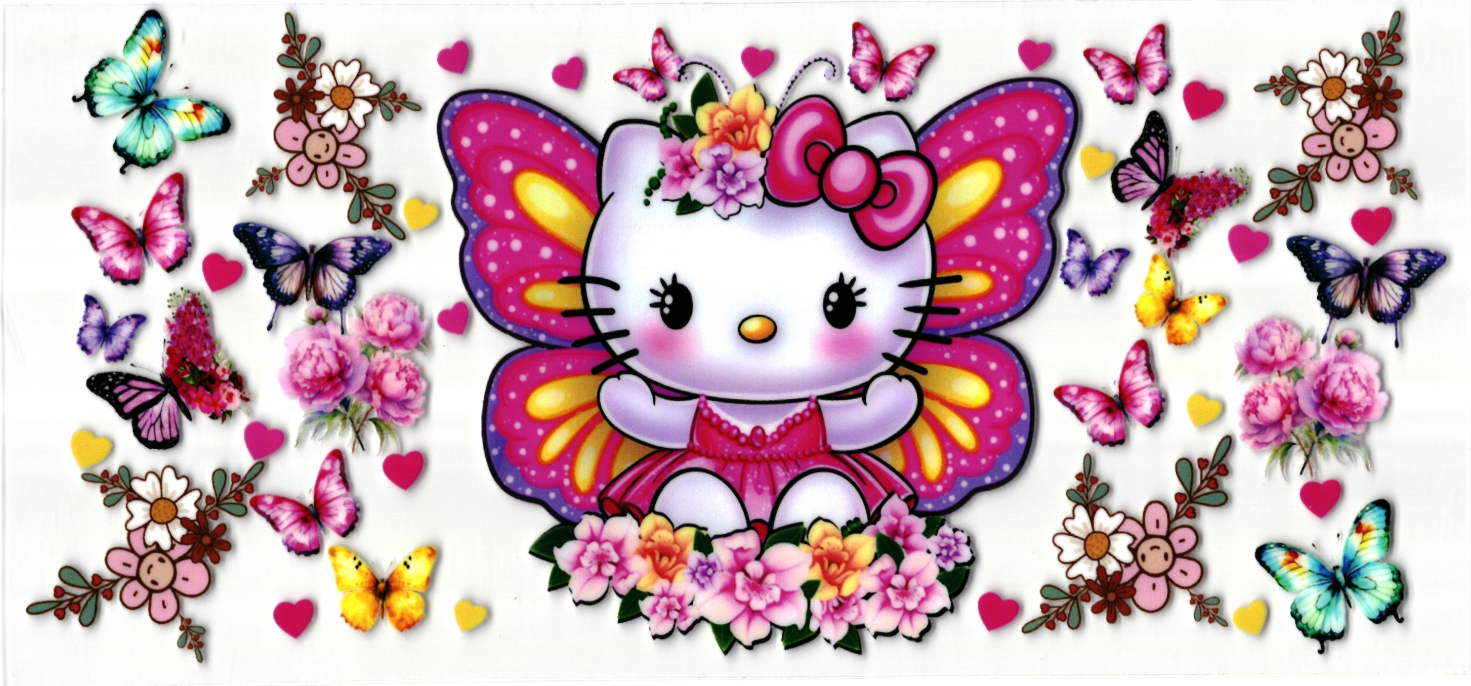 UV DTF cup sticker Hello Kitty
