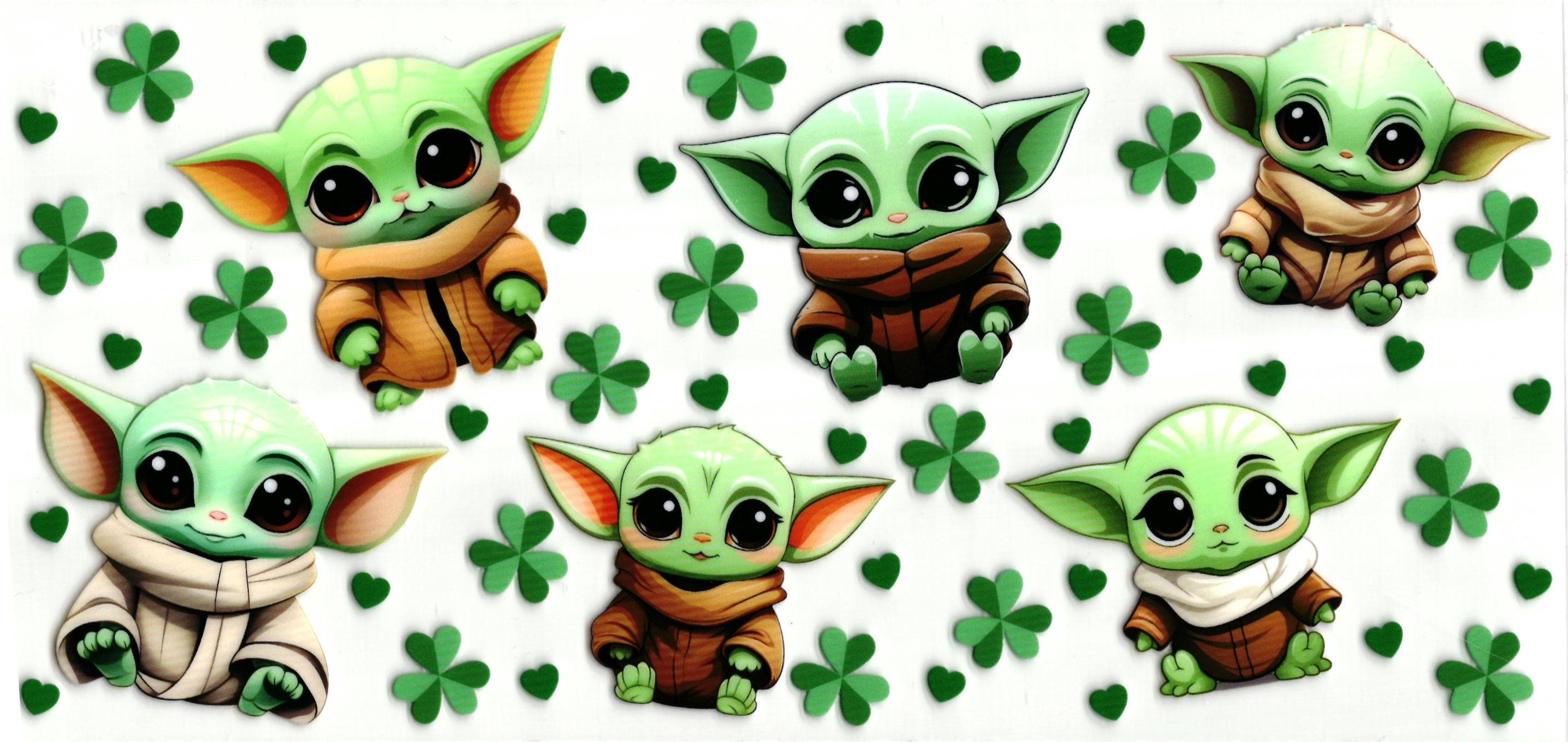 UV DTF cup sticker Yoda - StarWars