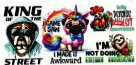UV DTF cup stickers beestjes